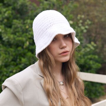 Cotton Crochet hat (코튼 크로셰 햇) CH030WH