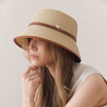 Rattan Flat Top Panama Hat (라탄 플랫 탑 파나마 햇) H022BE