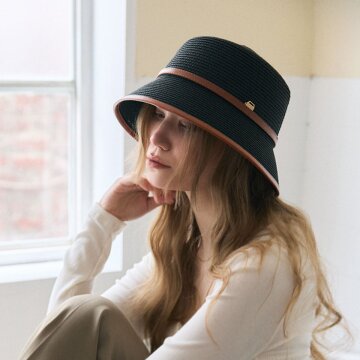 Rattan Flat Top Panama Hat (라탄 플랫 탑 파나마 햇) H022BK