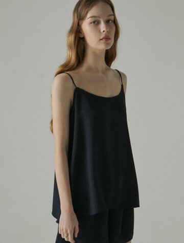 여성 파자마 슬립탑+팬츠 투피스 잠옷세트_3Color(카키,네이비,머스터드)