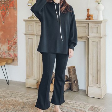 마리아 후드 투피스 홈웨어 트레이닝 이지웨어 상하세트 4color