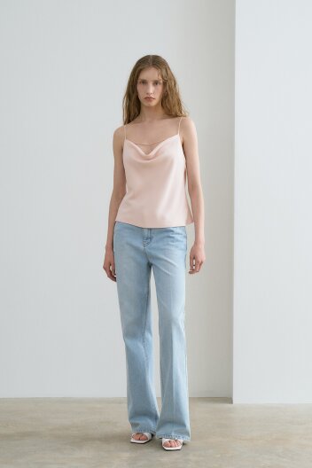 Denim Straight Pants