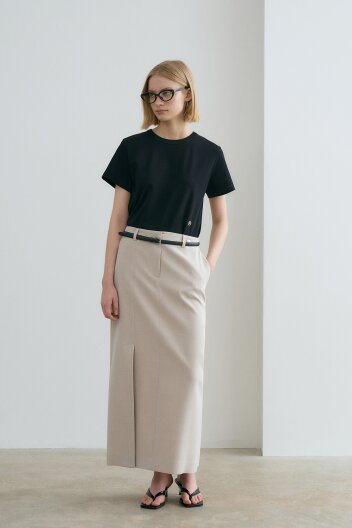 Slit Unbalance H-Line Skirt