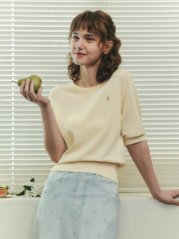 [5컬러] 스무디 반팔 스웨터