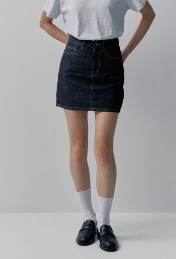 논페이드 생지 스커트