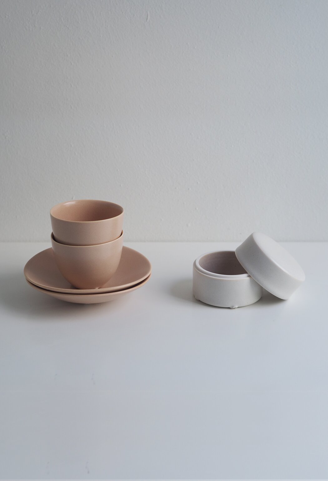 Oval Tea Set _ Coral