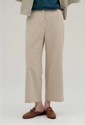 [SIINVII]바이오 린넨 와이드 밴딩 팬츠_SVPT240503