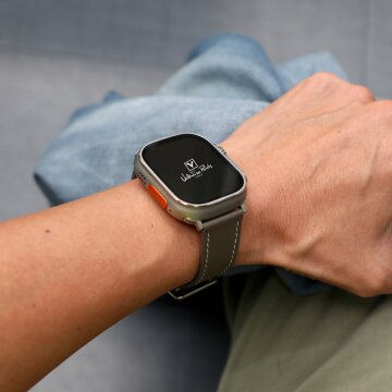 발렌티노루디 VRA265-GY 애플워치 호환 스트랩  가죽 밴드 9 8 7 6 SE 5 4 3 2