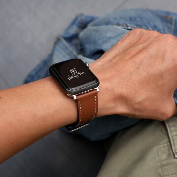 발렌티노루디 VRA265-BR 애플워치 호환 스트랩  가죽 밴드 9 8 7 6 SE 5 4 3 2