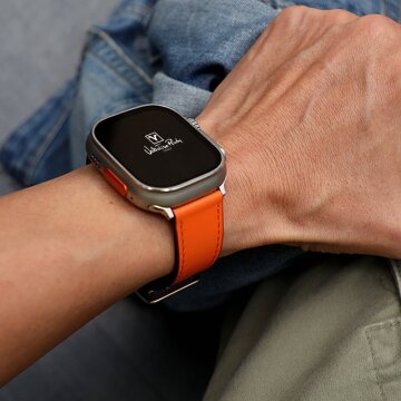 발렌티노루디 VRA265-OR 애플워치 호환 스트랩  가죽 밴드 9 8 7 6 SE 5 4 3 2