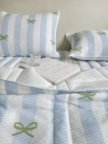 리본 스노우 리플 여름 차렵이불 2color