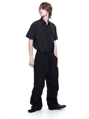Pocket String Parachute Pants - Black