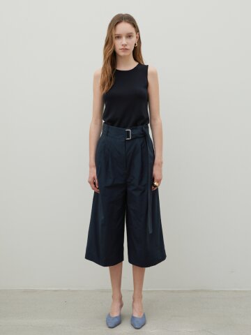 Belted Trousers Navy