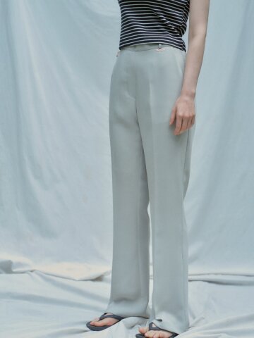 Essential Semi Boot-cut Slacks (Mint)