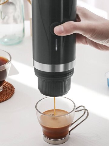 [올리비아바바] 휴대용 원두 캡슐 에스프레소 2in1 자동 커피 머신기