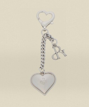 Heart Silver Keyring