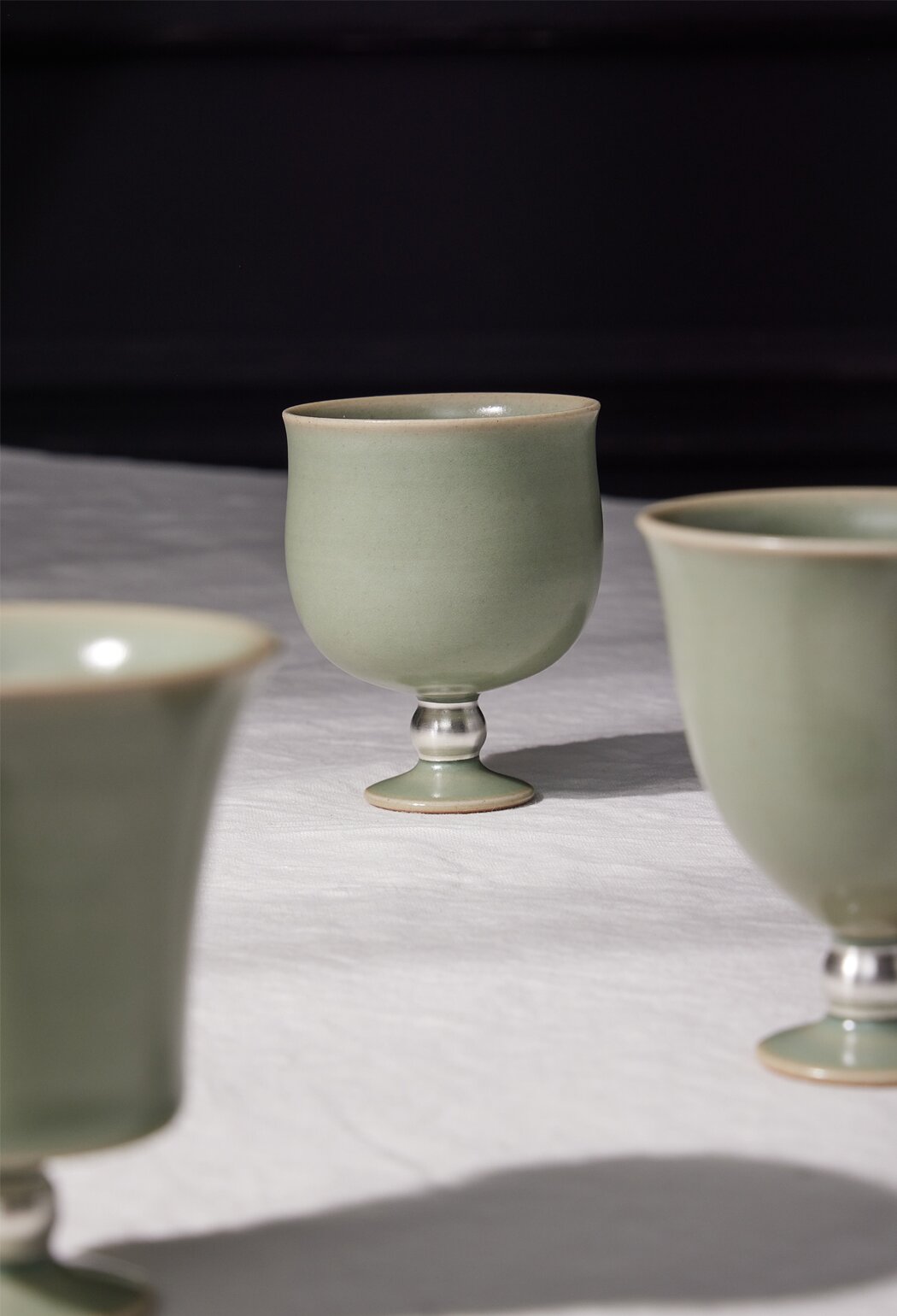 은채청자 고블렛잔