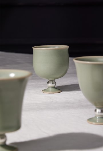 은채청자 고블렛잔