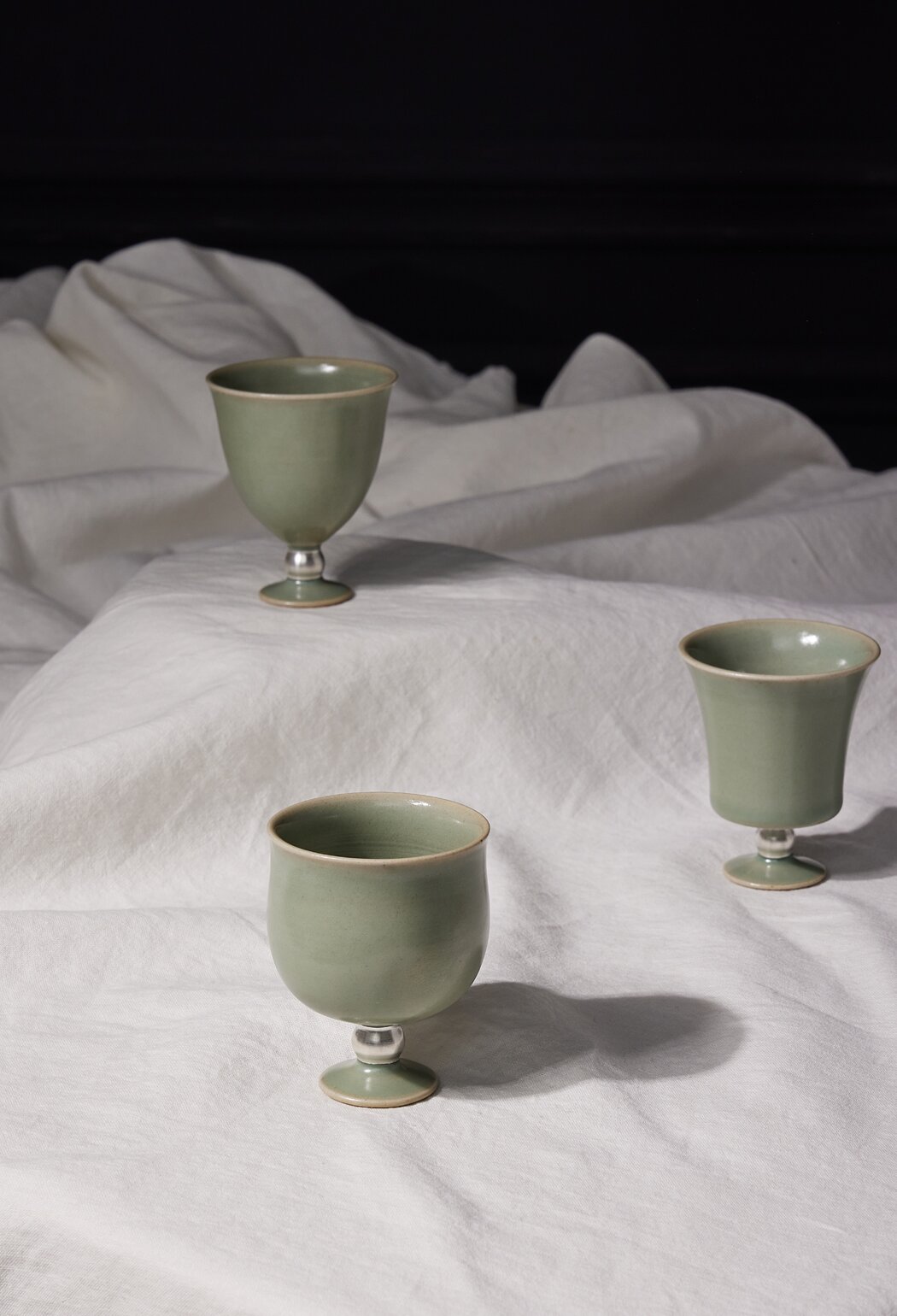 은채청자 고블렛잔