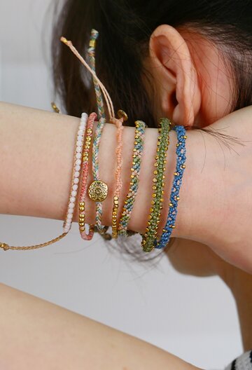 와카미 썸머모닝 지구팔찌 0640-50 매듭팔찌