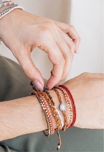 와카미 선셋 지구팔찌 0604-40 WAKAMI 매듭팔찌