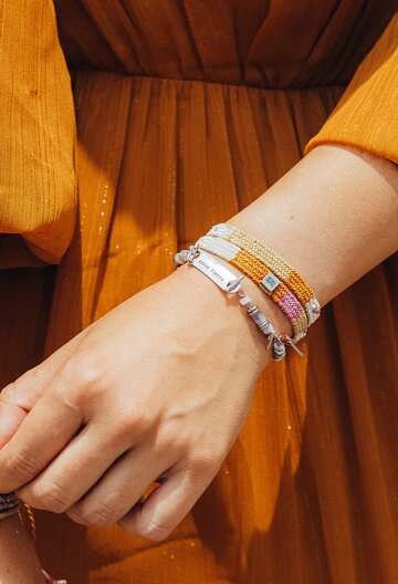 와카미 피치 더블랩 팔찌 0866-02 WAKAMI 매듭팔찌