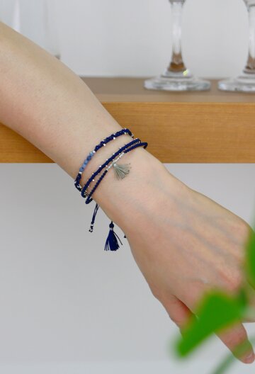 와카미 실버비즈 0642 WAKAMI 매듭팔찌