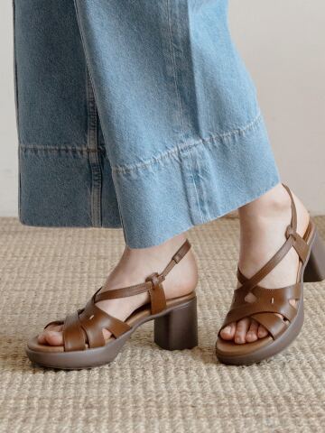 천연가죽 프레첼 통굽 샌들 국내수제화 GIS-45244