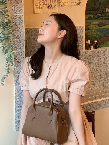 로이 리프 미디엄 토트백