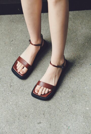 Brown 410C  comfy sandals_3cm