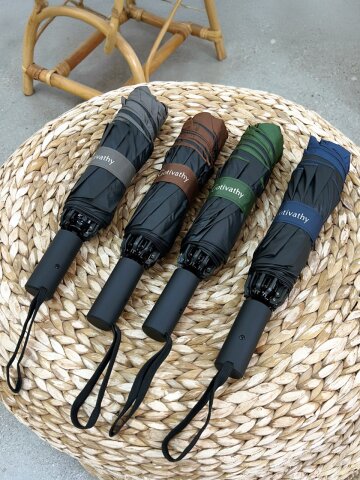 고티바쉬 이지클로즈 거꾸로 UV 접이식 3단 자동 우산 고급 양산 암막 자외선차단