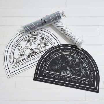 포시엘라 빨아쓰는 규조토 발매트 3세대 욕실 주방 매트 북유럽 꽃반원