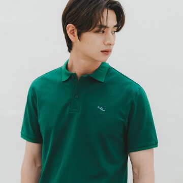바켄 Classic Logo 코튼 피케 카라 티셔츠 BK8916_그린