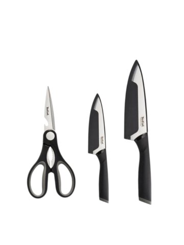 테팔 콜렉션 칼가위 3종 세트(식도 15cm + 과도 9cm + 주방가위)