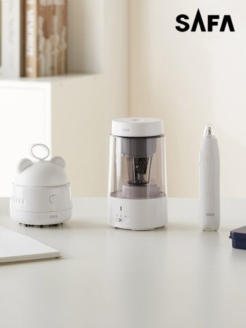 연필깎이 3종세트 (자동연필깎이+전동지우개+지우개청소기)