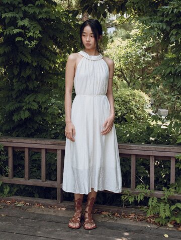 IT_Solid color sleeveless dress_IVORY
