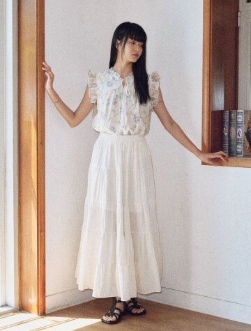 IT_Pleated solid color skirt_3color