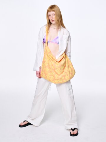 플라워 비치타올 오렌지