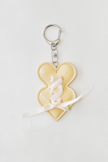 더블하트 키링 버터