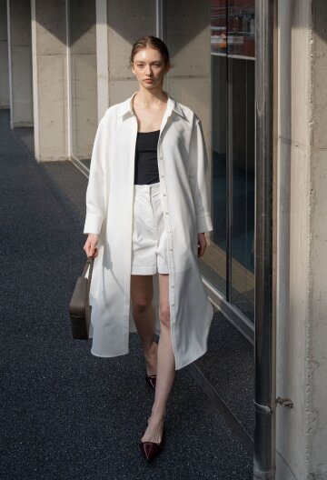 [24SS]Dressy Long shirt dress outer