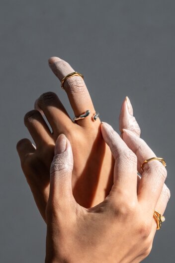 Organic Curved Open Ring