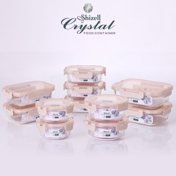 크리스탈 내열밀폐용기 혼합11종세트