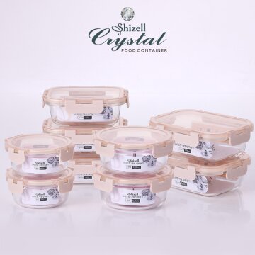 크리스탈 내열밀폐용기 혼합9종세트