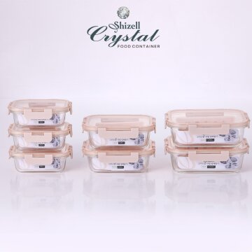 크리스탈 내열밀폐용기 혼합7종세트A