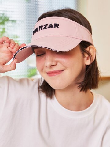 샌드위치 바이저 썬캡 핑크