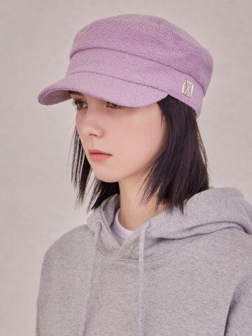 VA 스퀘어 스터드 울 마도로스 캡 퍼플