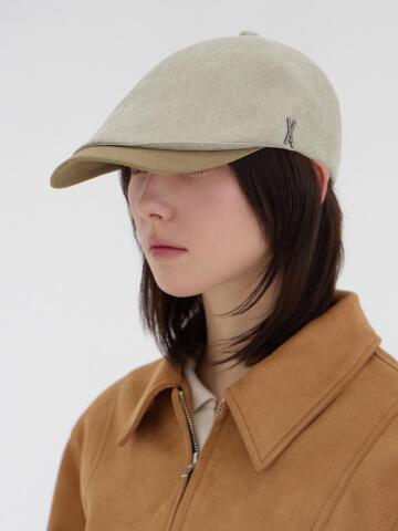 VA 스터드 헌팅 볼캡 베이지