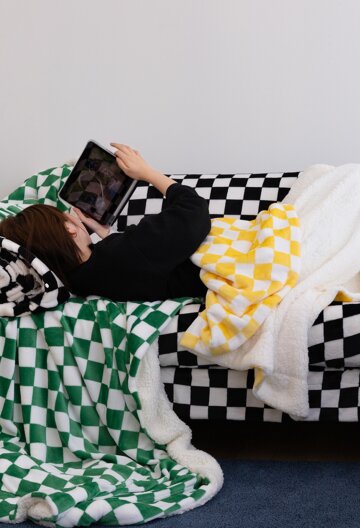체커보드 특대형 체크 담요 3colors(XS/S/M/L)