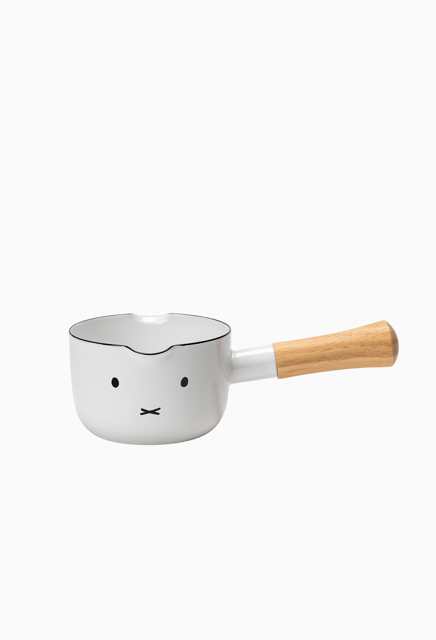 [에지리x미피] 페이스 법랑냄비 밀크팬 12cm