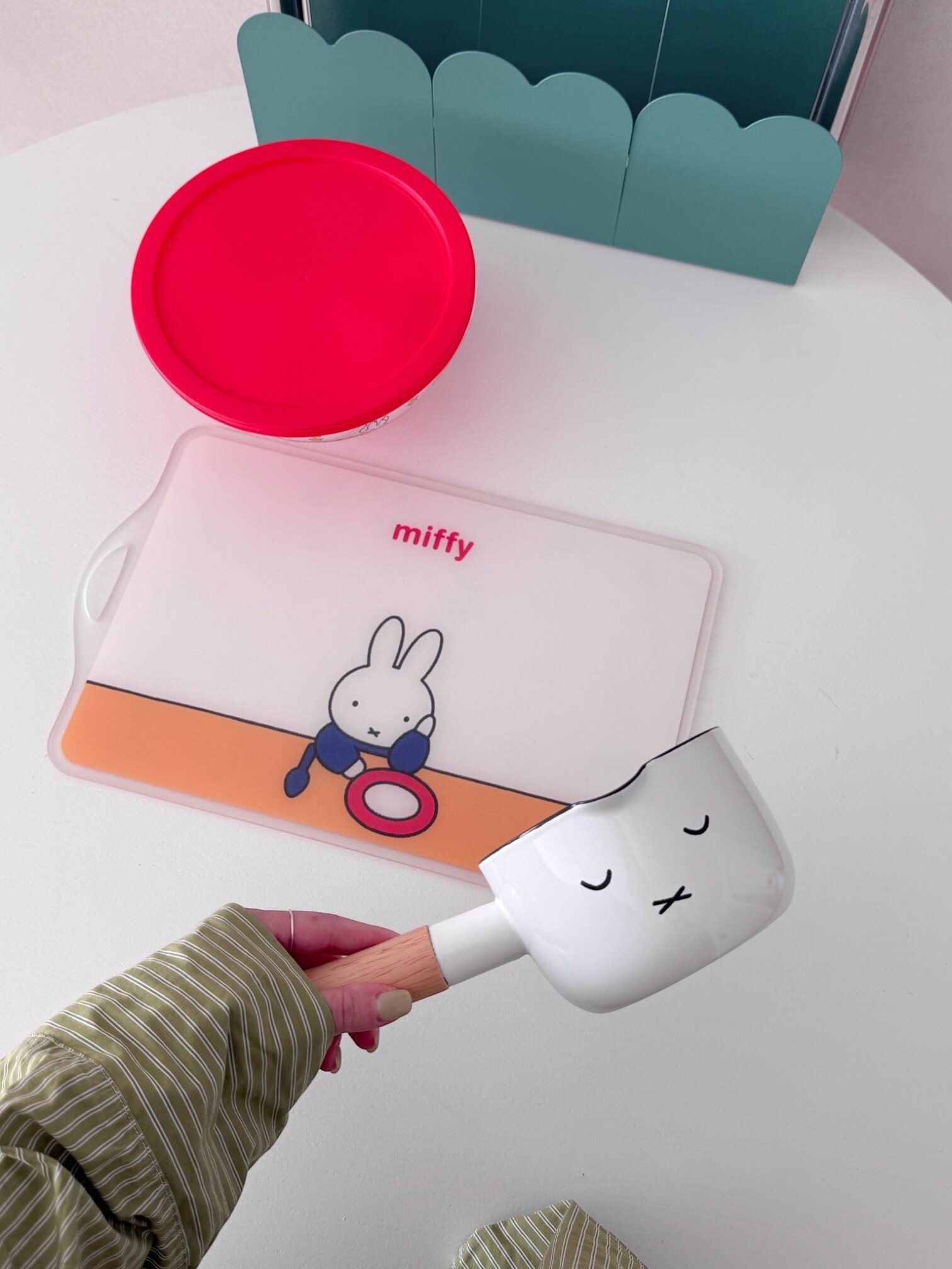 [에지리x미피] 페이스 법랑냄비 밀크팬 12cm